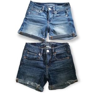 American eagle denim shorts size 0